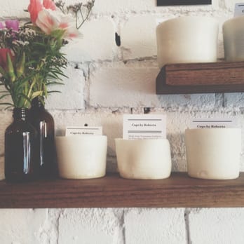 Market Lane Coffee - You can admire these porcelain cups OR you can buy one for $38 & continue the admiration in the comfort of your own home. - Coffee & Tea Near Me - Melbourne, VIC