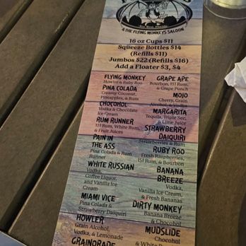 Fogarty's Restaurant & Bar - Drink menu - Seafood Near Me - Key West, Florida