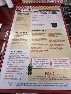 Menu photo 3 Crazy Ottos Empire Diner Herkimer, NY