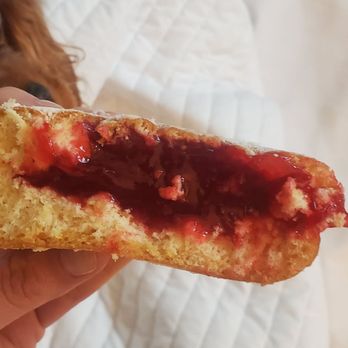 Cook's Corner Hannaford - Raspberry filled jelly donut 99 cents or $4 6 pack. It's rare places get the jelly ratio right they did! - Grocery Near Me - Brunswick, Maine Cook's Corner Hannaford - Raspberry filled jelly donut 99 cents or $4 6 pack. It's rare places get the jelly ratio right they did! - Grocery Near Me - Brunswick, Maine