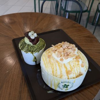 Noon Korean Bingsoo House - corn, matcha - Desserts Near Me - La Mirada, California