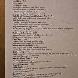 Menu as of February 2025 Menu as of February 2025