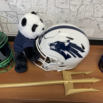 7-Eleven - a stuffed panda bear wearing a football uniform and helmet - Convenience Stores Near Me - Los Angeles, California