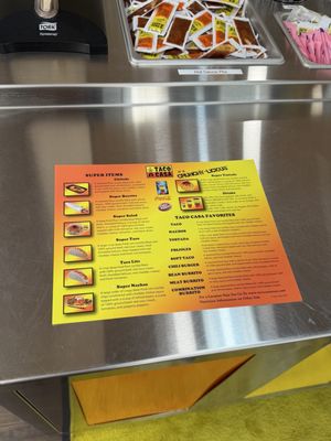 Menu photo 1 Taco Casa Oklahoma City, OK