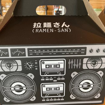 RAMEN-SAN - 80s boom box to go box - Ramen Near Me - Chicago, Illinois RAMEN-SAN - 80s boom box to go box - Ramen Near Me - Chicago, Illinois
