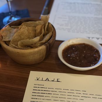 Viaje - Fresh chips and salsa - Mexican Near Me - Long Beach, California
