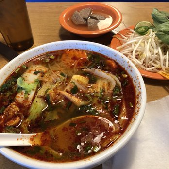 Pho Saigon - Pho #18- "vegetable pho" with spicy chicken broth and meatballs. Excellent! - Vietnamese Near Me - Catonsville, Maryland
