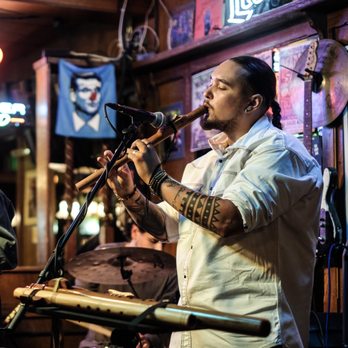 Maui Sugar Mill Saloon - Thunderbird playing native flute #FeathersandArrowsBand - Dive Bars Near Me - Tarzana, California
