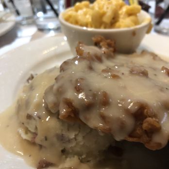 The Chowhouse - Chicken fried steak with mashed potatoes and Mac and cheese. - American Near Me - Tulsa, Oklahoma The Chowhouse - Chicken fried steak with mashed potatoes and Mac and cheese. - American Near Me - Tulsa, Oklahoma