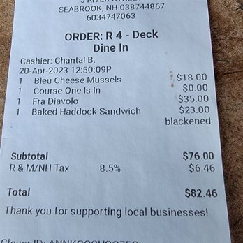 Tuna Striker Pub - Fra Diavolo was advertised as $25 but we were charged $35 - Seafood Near Me - Seabrook, New Hampshire Tuna Striker Pub - Fra Diavolo was advertised as $25 but we were charged $35 - Seafood Near Me - Seabrook, New Hampshire