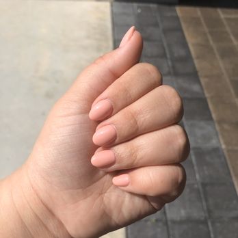 Crystal Nails And Spa - Nude almond nails - Nail Salons Near Me - Hialeah, Florida Crystal Nails And Spa - Nude almond nails - Nail Salons Near Me - Hialeah, Florida