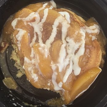 The Pan - Peach corn cakes - Breakfast & Brunch Near Me - Bellflower, California The Pan - Peach corn cakes - Breakfast & Brunch Near Me - Bellflower, California
