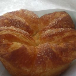 a croissant on a plate