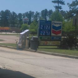 Sign and air pumps.