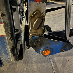 Bullet Metal Worx - Lift arm repair done -- welded, reinforced, and ready for the job again!