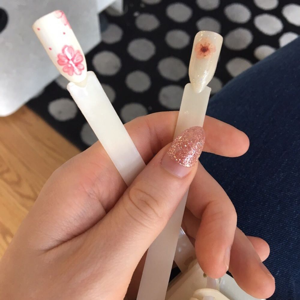 California Nails - (Excuse the growth from my nails haha) Some of the aesthetic flower designs you can get - Nail Salons Near Me - Olympia, Washington California Nails - (Excuse the growth from my nails haha) Some of the aesthetic flower designs you can get - Nail Salons Near Me - Olympia, Washington