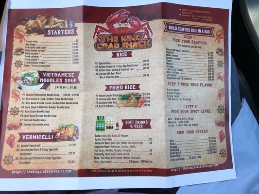 Menu photo 4 King Crab Shack Milwaukee, WI