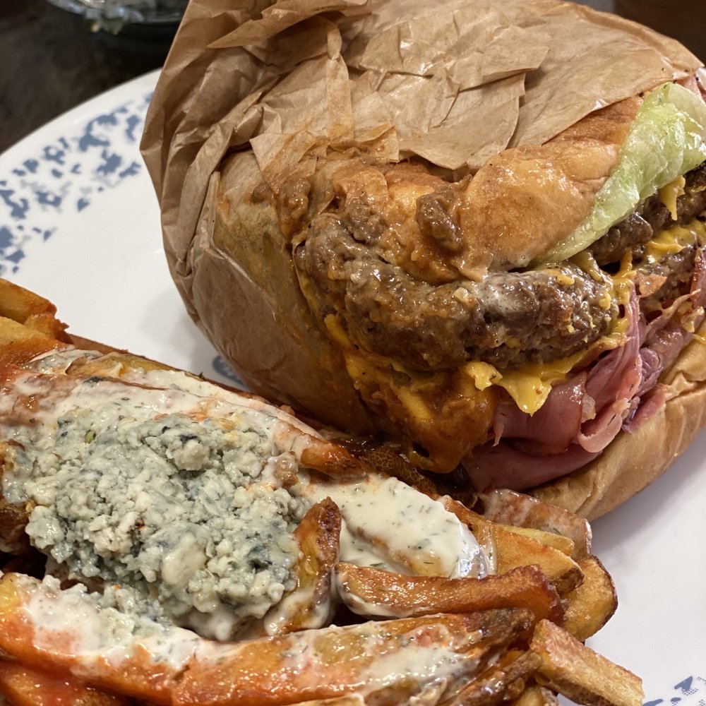 Apollo Restaurant - Sloppy Joy and buffalo blue cheese fries - Burgers Near Me - Victorville, California