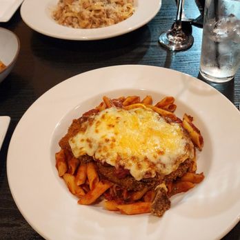 The Vine Restaurant - Gluten-free chicken parmigiana $22 + 2 upcharge for gluten-free pasta. October 2024 - New American Near Me - Grants Pass, Oregon