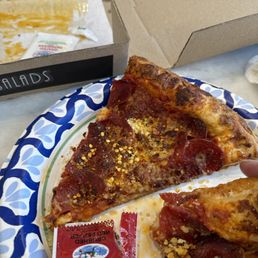 Awesome service awesome pizza had to come back two days in row