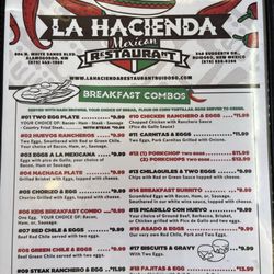 La Hacienda Mexican Restaurant - 6/2024 Menu pg 4