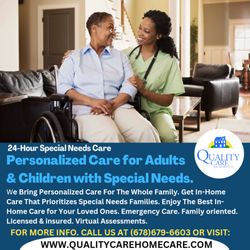 Quality Care InHome Care Services - Specialized care for seniors and children with special needs in the Atlanta metropolitan area.