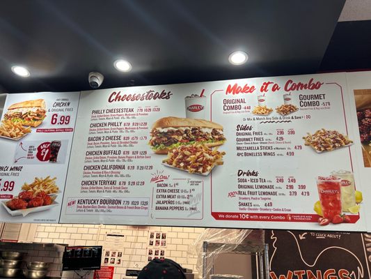 Menu photo 2 Charleys Cheesesteaks Rialto, CA