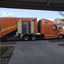 Moving truck arriving in Denver. Our stuff was packed really well! Moving truck arriving in Denver. Our stuff was packed really well!