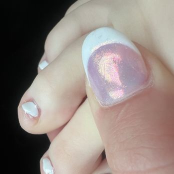 Eco Nails - toenail half painted. - Waxing Near Me - St. Louis, Missouri Eco Nails - toenail half painted. - Waxing Near Me - St. Louis, Missouri