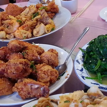 Asian Garden - salt & chili pepper (椒鹽) goodness: calamari/shrimp/pork chop platter, wings. and pea shoot (清炒豆苗). - Chinese Near Me - Boston, Massachusetts Asian Garden - salt & chili pepper (椒鹽) goodness: calamari/shrimp/pork chop platter, wings. and pea shoot (清炒豆苗). - Chinese Near Me - Boston, Massachusetts