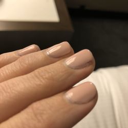 Peachy Nail Spot - Barely painted on the whole nails and super uneven paint job on the sides. 2nd coat did not cover 1st coat.
