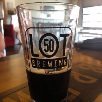 LOT 50 Brewing - a pint glass on a table - Brewpubs Near Me - Paris, Illinois LOT 50 Brewing - a pint glass on a table - Brewpubs Near Me - Paris, Illinois