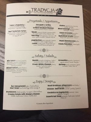 Tradycja Polish Fusion Cuisine by null