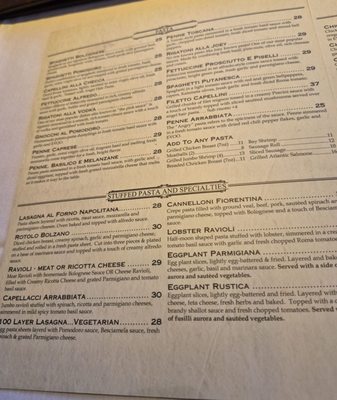 Menu photo 6 A'Roma Ristorante La Palma, CA