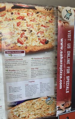 Menu photo 4 Sahara Pizza Lake Stevens, WA