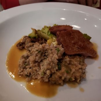 The Noble South - Duck two ways with risotto! - New American Near Me - Mobile, Alabama The Noble South - Duck two ways with risotto! - New American Near Me - Mobile, Alabama