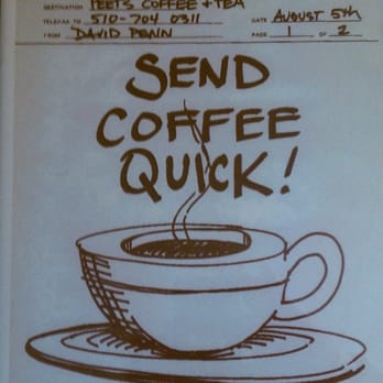 Peet's Coffee - Ordering coffee using FAX !!! - Coffee & Tea Near Me - Berkeley, California Peet's Coffee - Ordering coffee using FAX !!! - Coffee & Tea Near Me - Berkeley, California
