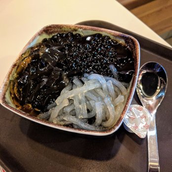 Meet Fresh - Icy grass jelly #6 before mixing. - Desserts Near Me - Atlanta, Georgia Meet Fresh - Icy grass jelly #6 before mixing. - Desserts Near Me - Atlanta, Georgia