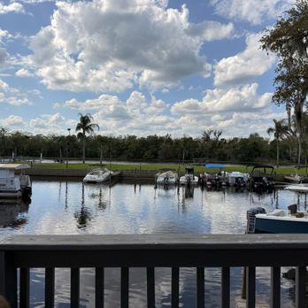 Swamp House Riverfront Grill - Outside back, lower deck - Seafood Near Me - Debary, Florida Swamp House Riverfront Grill - Outside back, lower deck - Seafood Near Me - Debary, Florida