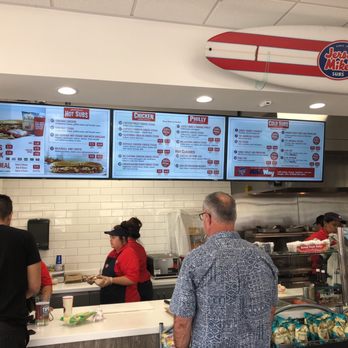 Jersey Mike's Subs - Behind the counter menu at the Kapolei store. - Sandwiches Near Me - Kapolei, Hawaii