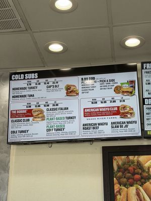 Menu photo 1 Capriotti's Sandwich Shop Culver City, CA Menu photo 1 Capriotti's Sandwich Shop Culver City, CA
