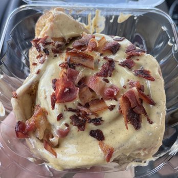 Gil's Broiler & Manske Roll Bakery - Manske roll with bacon! - Burgers Near Me - San Marcos, Texas Gil's Broiler & Manske Roll Bakery - Manske roll with bacon! - Burgers Near Me - San Marcos, Texas