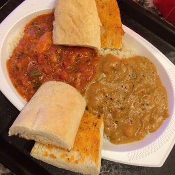 Yats - Chicken Creole and Chili Cheese Étouffée + extra bread - Cajun/Creole Near Me - Noblesville, Indiana Yats - Chicken Creole and Chili Cheese Étouffée + extra bread - Cajun/Creole Near Me - Noblesville, Indiana
