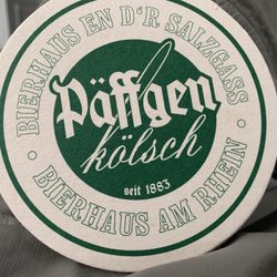 Brauerei Päffgen - Yes, coaster reminder of a great, festive, evening on Cologne.