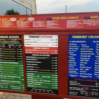 Cook Out - Menu - Burgers Near Me - Hampton, Virginia Cook Out - Menu - Burgers Near Me - Hampton, Virginia