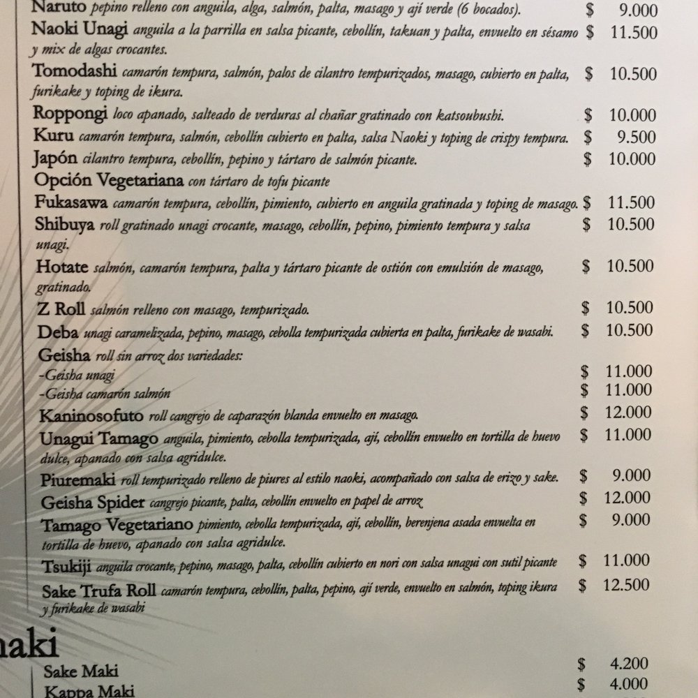 Naoki - Menu2 - Japanese Near Me - Santiago, RM Naoki - Menu2 - Japanese Near Me - Santiago, RM