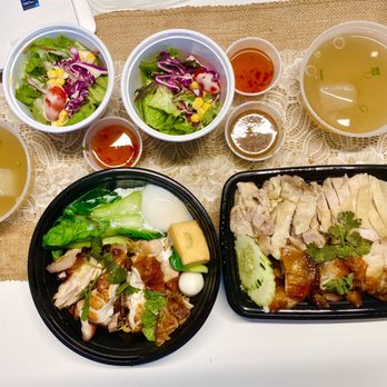 Chick It Out - Chicken rice (2 types of chickens) and roasted chicken noodles - Thai Near Me - New York, New York