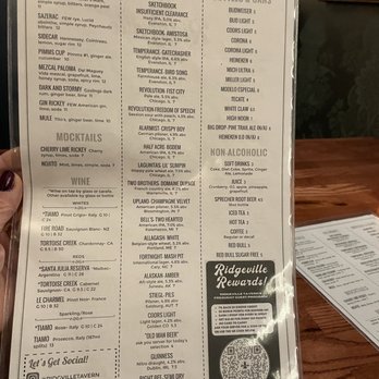 Ridgeville Tavern - Menu, November 2021 - Bars Near Me - Evanston, Illinois Ridgeville Tavern - Menu, November 2021 - Bars Near Me - Evanston, Illinois