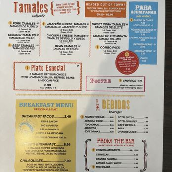 The Tamale Joint - Menu - Mexican Near Me - Houston, Texas