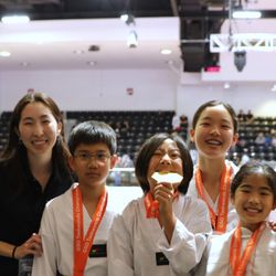 National Taekwondo Academy - Poomsae team winning gold medals.